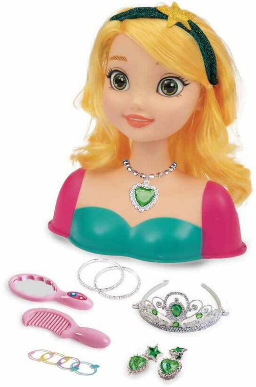 Grandi Giochi - Princess Styling Head, Testa Da Acconciare Con Accessori Inclusi, Gg02997