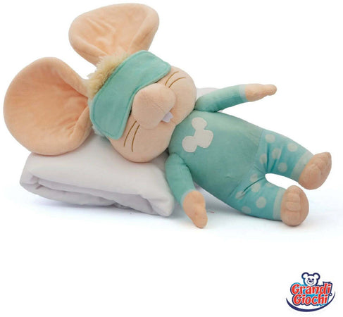 Grandi Giochi Topo Gigio Buonanotte Peluche Fa La Nanna Russa E Il Pancino Si Muove Davvero, Tpg19000, 8056379123118