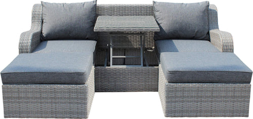 GRANDIS---divano-da-giardino-con-2-pouf-completo-di-cuscino-intreccio-in-rattan-sintetico-Grigio-Milani-Home