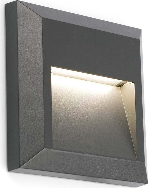 GRANT SQ Lampada da parete grigio scuro Illuminazione/Illuminazione per interni/Illuminazioni per pareti/Applique Led Mall Home - Napoli, Commerciovirtuoso.it