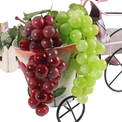 Grappolo Grappoli Uva 2 Pezzi 22 Cm Viola Bianca Casuale Frutta Decorazioni Fiori Finti Trade Shop italia - Napoli, Commerciovirtuoso.it