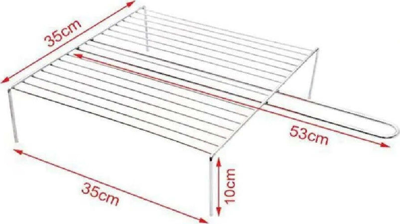 Graticola A Rete Per Grigliate Barbecue 53x35x35x10cm Griglia Con Piedini 2406343 Casa e cucina/Elettrodomestici per la cucina/Piastre e griglie elettriche/Piastre Trade Shop italia - Napoli, Commerciovirtuoso.it