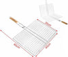 Graticola Griglia A Rete Doppia Per Barbecue 60x40x30cm Con Manico Legno 2406339 Casa e cucina/Elettrodomestici per la cucina/Piastre e griglie elettriche/Piastre Trade Shop italia - Napoli, Commerciovirtuoso.it