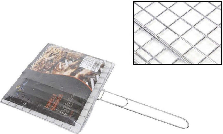 Graticola Griglia Barbecue Doppia In Ferro Grigliata Pesce Arrosto 21.5 X 19.5cm Articoli da Giardino > Barbecue > Prodotti Da Esterno Trade Shop italia - Napoli, Commerciovirtuoso.it