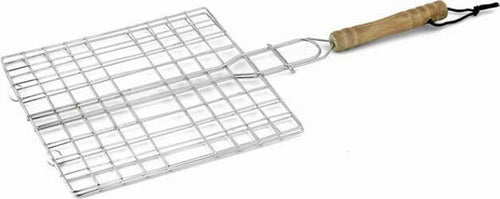 Graticola per barbecue, griglia in acciaio con manico in legno a barre di alta qualità 40 x 20 cm Giardino e giardinaggio/Barbecue e picnic/Accessori per barbecue e affumicatori/Griglie per arrostire La Zappa - Altamura, Commerciovirtuoso.it