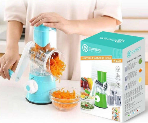 Grattugia A Tamburo Manuale Per Cucina Casa Da Tavolo Tritatutto Affetta Tx-9722 Casa e cucina/Elettrodomestici per la cucina/Robot da cucina frullatori e impastatrici/Frullatori/Tritatutto e mini frullatori Trade Shop italia - Napoli, Commerciovirtuoso.it