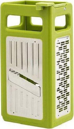 GRATTUGIA MULTIFUNZIONE GRATTA FORMAGGIO AFFETTA VERDURE ORTAGGI 4 IN 1 ACCIAIO  Trade Shop italia - Napoli, Commerciovirtuoso.it