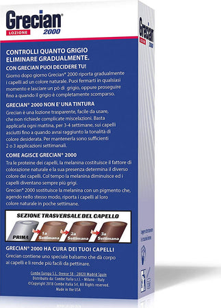 Grecian 2000 Lozione colorante con balsamo Elimina il grigio gradualmente 125 ml Bellezza/Cura dei capelli/Colore/Colore semi permanente Profumeria Chèri - Locri, Commerciovirtuoso.it
