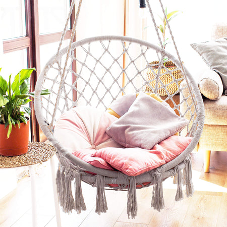 GREDY---sedia-sospesa-rotonda-cm-tondo-80/60x120-h-Grigio-chiaro-Milani-Home