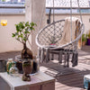 GREDY---sedia-sospesa-rotonda-cm-tondo-80/60x120-h-Grigio-scuro-Milani-Home