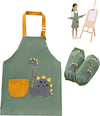 Grembiule Chef Bambini per Pittura E Cucina Verde Dinosauro Con Maniche Casa e cucina/Tessili per la casa/Tessili da cucina/Grembiuli Liquidator Italia - Nicosia, Commerciovirtuoso.it