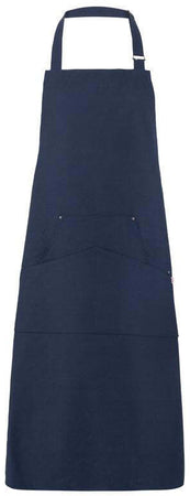 Grembiule Chicago Blu Grembiule Cuoco con Tasconi Regolabile Pettorina Cameriere Osteria