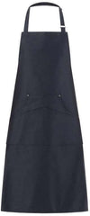Grembiule Chicago Nero Grembiule Cuoco con Tasconi Regolabile Pettorina Cameriere Osteria