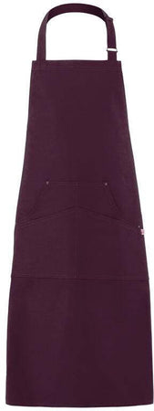 Grembiule Chicago Prugna Viola Grembiule Cuoco con Tasconi Regolabile Pettorina Cameriere Osteria