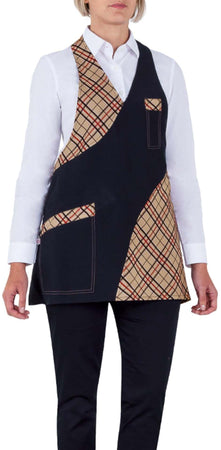 Grembiule Cindy Nero con Inserti Grembiule Donna con Pettorina