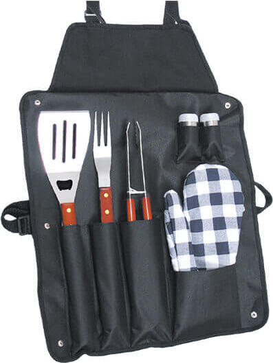 Grembiule-con-attrezzi-per-barbecue-con-6-accessori-Multicolor-Milani-Home