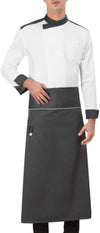 Grembiule Cuoco Alessandro Grigio Grembiule Chef Vita Lungo