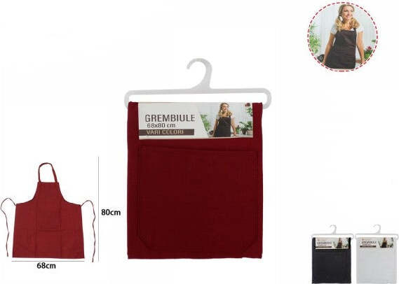 Grembiule-Da-Cucina-Con-Tasca-Laccio-Girovita-Chef-Bar-Cuoco-Tinta-Unita-70001