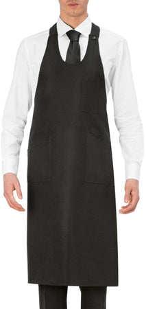 Grembiule Ferrara Nero Grembiule Cameriere Sommelier con Pettorina