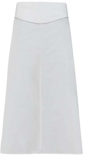 Grembiule Giunone Bianco con Profio Grigio Grembiule Cuoco con Baschina