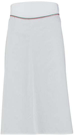 Grembiule Giunone Bianco con Profio Tricolore Grembiule Cuoco con Baschina