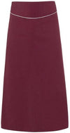 Grembiule Giunone Bordeaux con Profilo Bianco Grembiule Cuoco con Baschina
