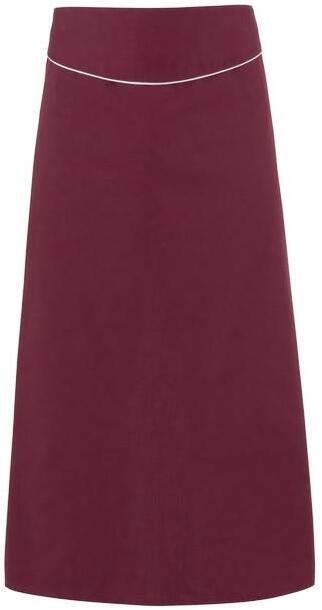 Grembiule Giunone Bordeaux con Profilo Bianco Grembiule Cuoco con Baschina