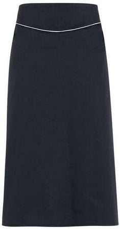 Grembiule Giunone Nero con Profilo Bianco Grembiule Cuoco con Baschina