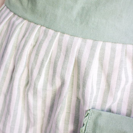 Maestri Cotonieri Grembiule da Cucina India Home in Panama di Cotone con Tasca