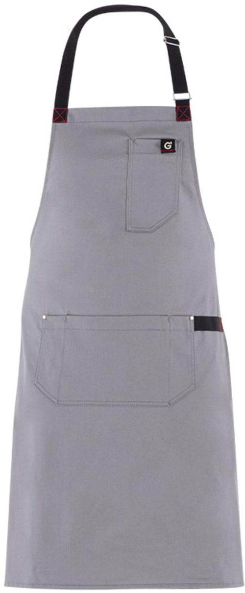 Grembiule Jersey Grigio Grembiule Cuoco Regolabile con Pettorina