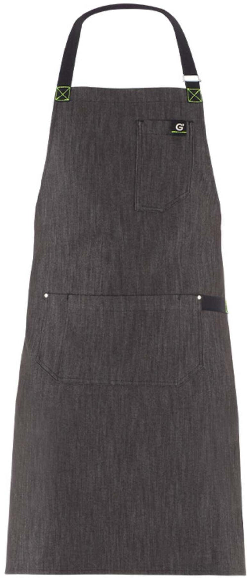 Grembiule Jersey Jeans Nero Grembiule Cameriere Osteria Pub Pettorina