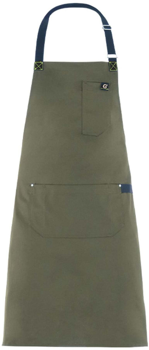 Grembiule Jersey Verde Militare Grembiule Cuoco Regolabile con Pettorina