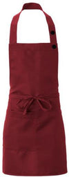 Grembiule Latina Bordeaux Grembiule Cameriere Regolabile con Pettorina
