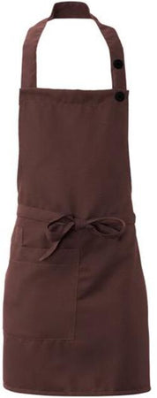 Grembiule Latina Marrone Grembiule Cameriere Regolabile con Pettorina