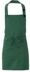 Grembiule Latina Verde Scuro Grembiule Cameriere Regolabile con Pettorina