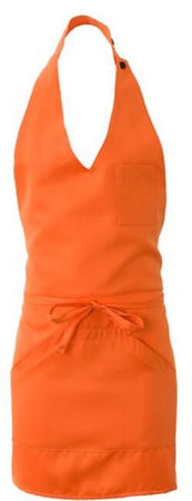 Grembiule Lipari Arancio Grembiule Servizio Pettorina con Tascone