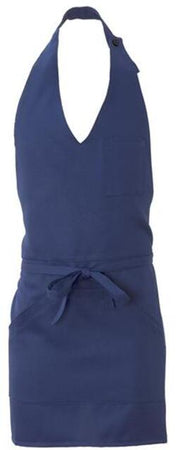 Grembiule Lipari Blu Grembiule Servizio Pettorina con Tascone