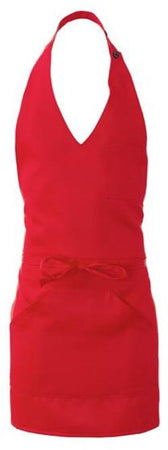 Grembiule Lipari Rosso Grembiule Servizio Pettorina con Tascone
