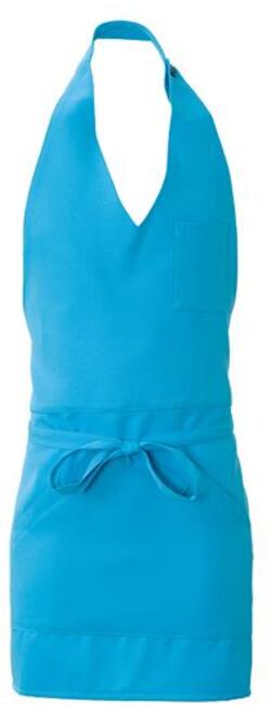 Grembiule Lipari Turchese Azzurro Grembiule Servizio Pettorina con Tascone