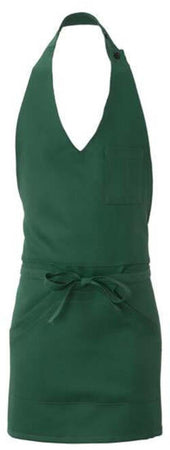 Grembiule Lipari Verde Scuro Grembiule Servizio Pettorina con Tascone