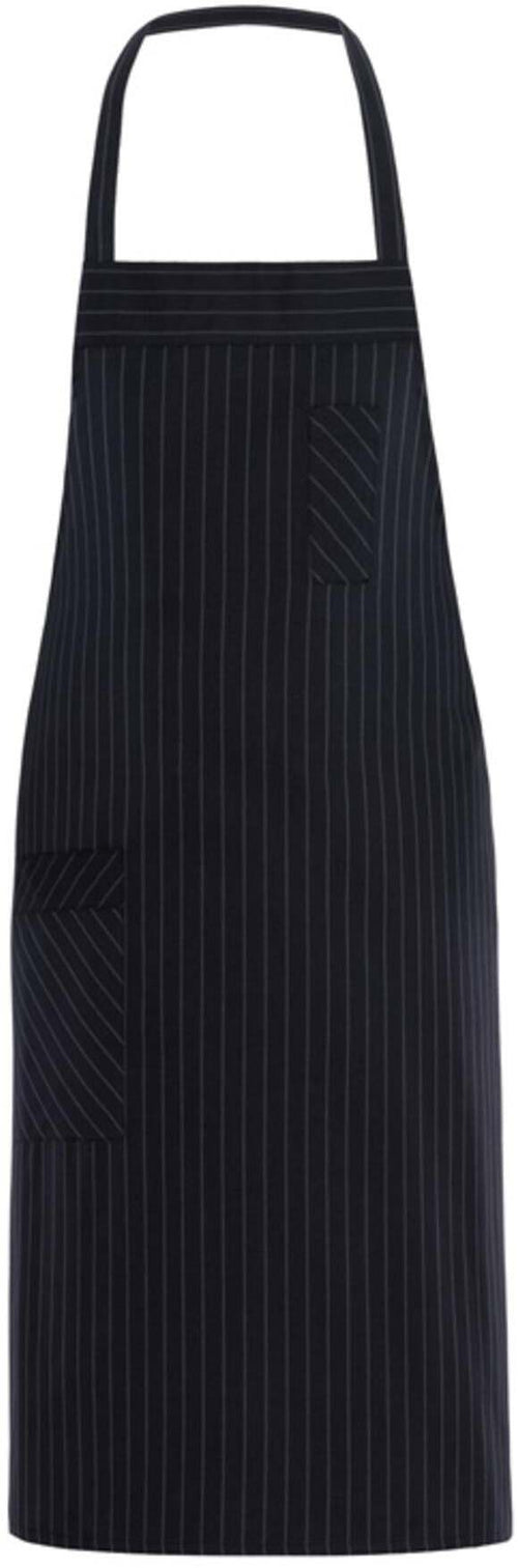 Grembiule Louvre Gessato Largo Nero