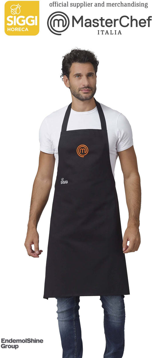 Grembiule Masterchef by Siggi Originale Idea Regalo Grembiule Da Cucina Cotone 190 Gr Con Laccio Girocollo Regolabile E Lacci in Vita Logo Masterchef Al Centro Diversi Colori