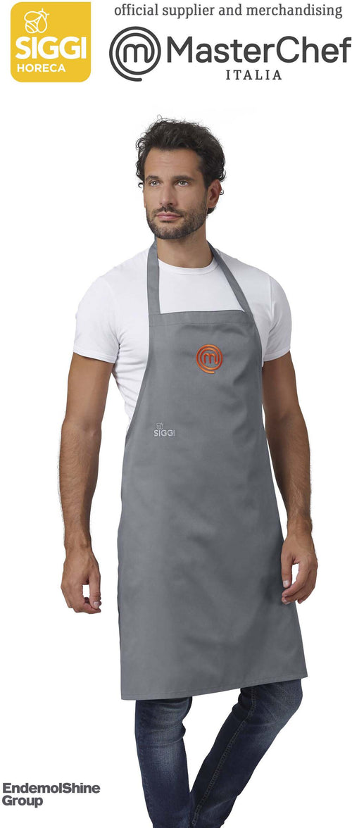 Grembiule Masterchef by Siggi Originale Idea Regalo Grembiule Da Cucina Cotone 190 Gr Con Laccio Girocollo Regolabile E Lacci in Vita Logo Masterchef Al Centro Diversi Colori