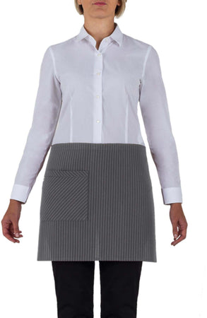 Grembiule Napoli Gessato Grigio Grembiule Vita Corto Cameriere