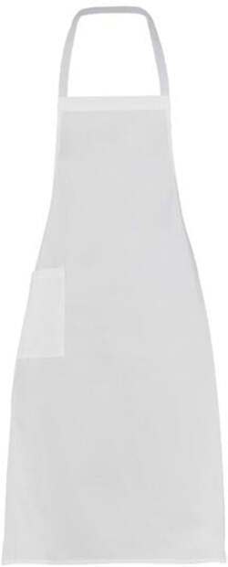 Grembiule Pettorina Ancona Bianco Grembiule Cuoco con Tasca