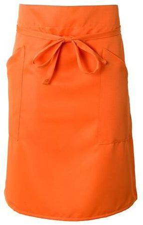 Grembiule Positano Arancio Grembiule Servizio Vita con Tascone