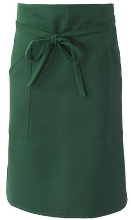 Grembiule Positano Verde Scuro Grembiule Servizio Vita con Tascone