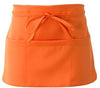 Grembiule Pub Arancio con Tasche Grembiule Corto Bar Caffè Gelateria