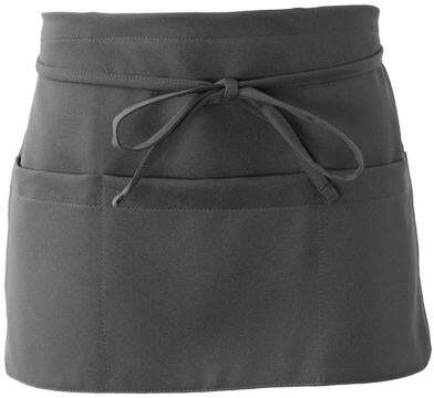 Grembiule Pub Grigio Antracite con Tasche Grembiule Corto Bar Caffè Gelateria