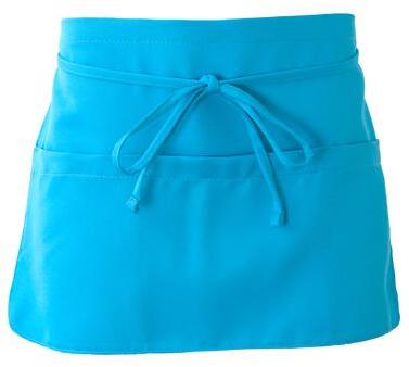 Grembiule Pub Turchese Azzurro con Tasche Grembiule Corto Bar Caffè Gelateria